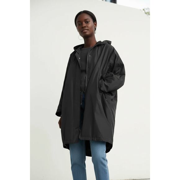 NWT $285 GSTQ XS/S Oversized Modular Stadium Jacket Hooded Designer Coat - Picture 2 of 11